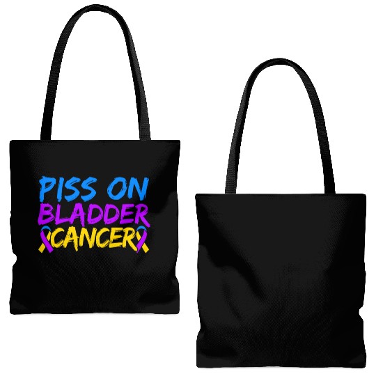 Piss On Bladder Cancer Awareness Month Tote Bags (AOP)