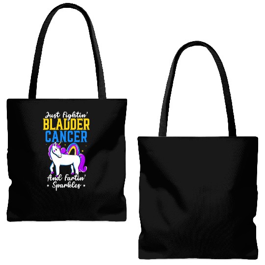 Bladder Cancer Warrior Bladder Cancer Awareness Tote Bags (AOP)