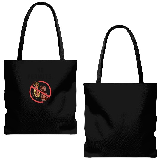 No Peanuts No Problems Peanut Allergic Tote Bags (AOP)