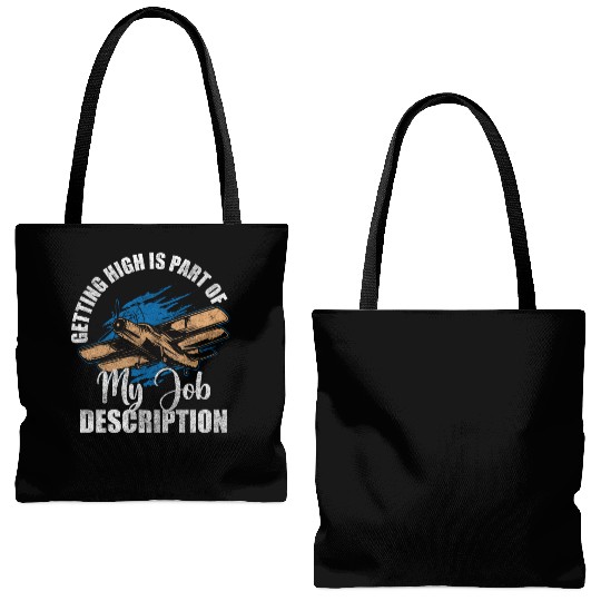 Airplane Work Aviation Aerobatic Pilots Tote Bags (AOP)
