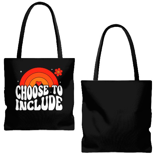 Choose To Include For Autism Teacher Tote Bags (AOP)