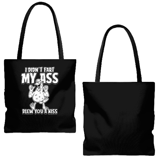 Rooster Cock Irony Tote Bags (AOP)