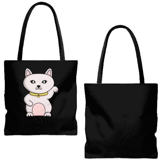 Magic Lucky Cat Tote Bags (AOP)