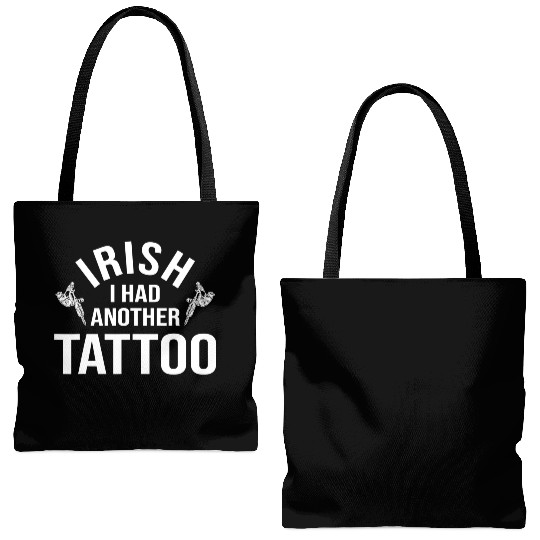 Irish I Had Another Tattoo Saint Patrick's Day Tote Bags (AOP)