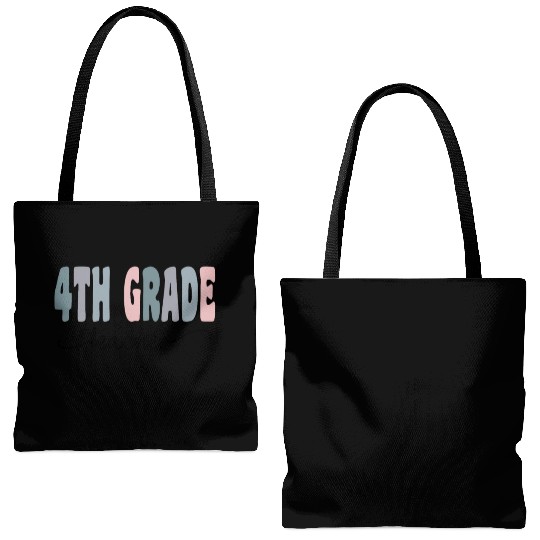 4th Grade Teacher Gift Matching Teacher Squad Tote Bags (AOP)