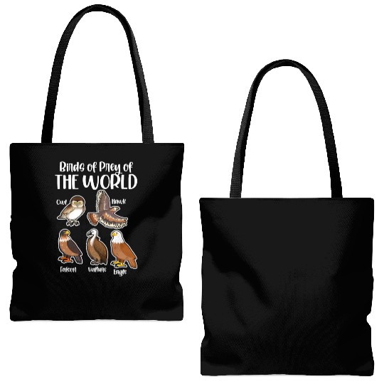 Birds of Prey Of The World Tote Bags (AOP)