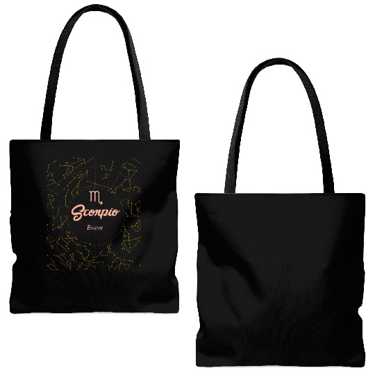 Scorpio Brave Astronomy Tote Bags (AOP)