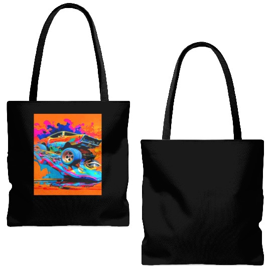 Car Muscle Car Vintage Retro muscle car Tote Bags (AOP)