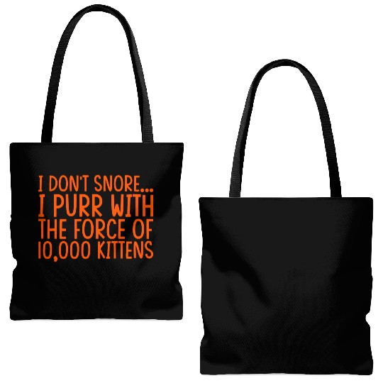 I Purr With The Force Of 10,000 Kittens 2 Tote Bags (AOP)