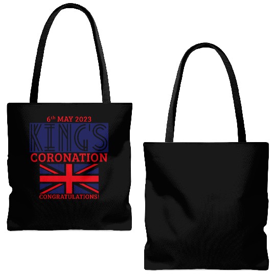 King’s Coronation, 6th May 2023 Congratulations, N Tote Bags (AOP)