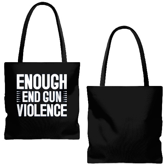 Enough End Gun Violence Tote Bags (AOP)