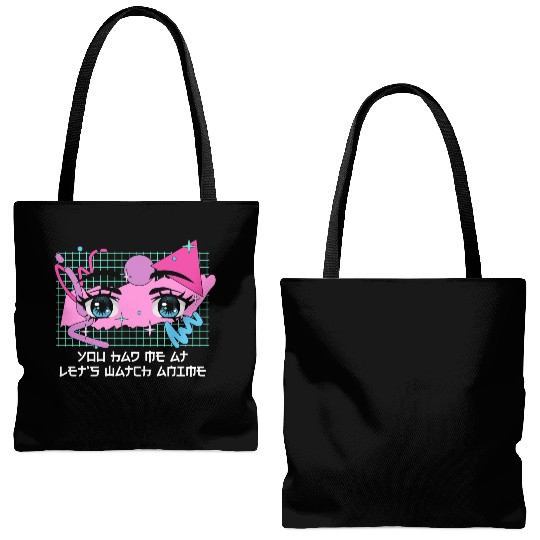 Had Me at Lets Watch Anime Couples Japanese Lovers Tote Bags (AOP)