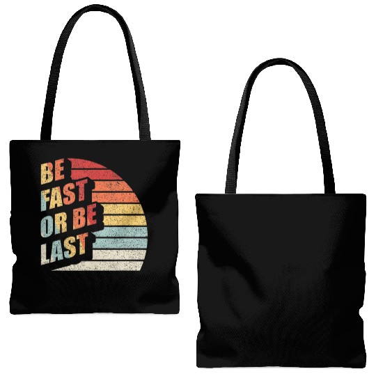 Fast Car Quote Drag Racing Gift Vintage Retro Rac Tote Bags (AOP)