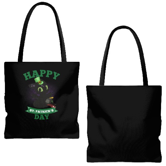Happy St Patricks Day Toothless Tote Bags (AOP)