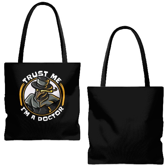 Plague Doctor Plague Doctor Mask Medicines Tote Bags (AOP)