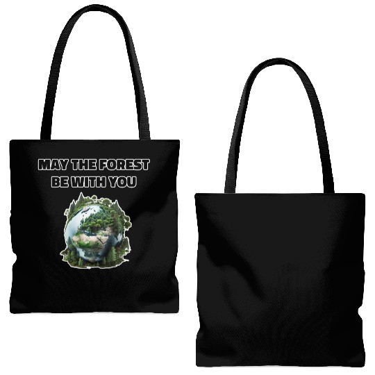 May the Forest Be With You Tote Bags (AOP)