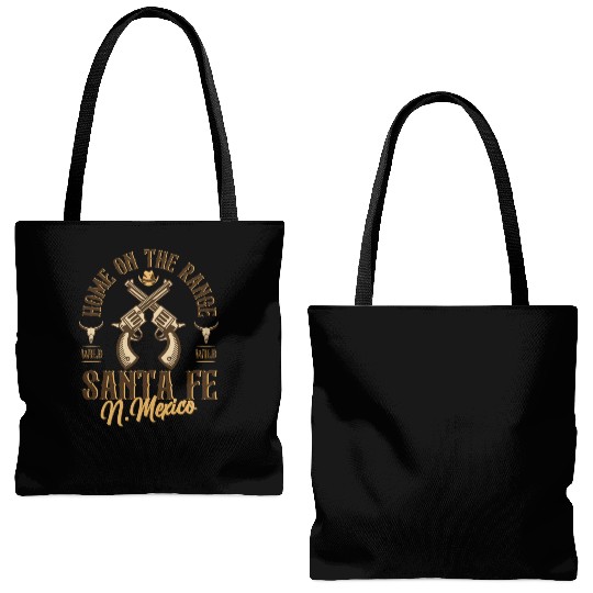 Santa Fe New Mexico wild west town Tote Bags (AOP)