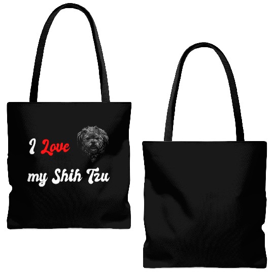 I love my Shih Tzu dog design Tote Bags (AOP)