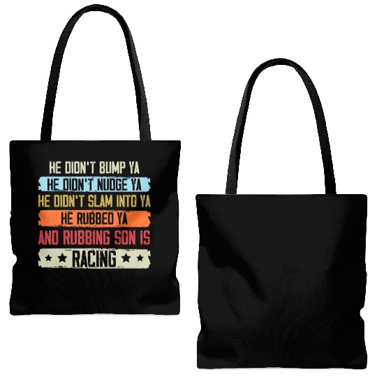 Funny Dirt Track Racing Sprint Car Speedway Racer Tote Bags (AOP)