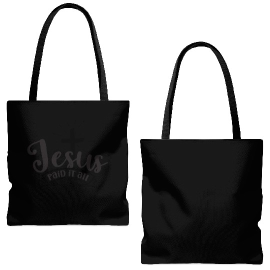 Jesus paid it all Tote Bags (AOP)