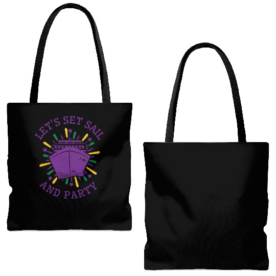 Mardi Gras Cruise Ship Carnival Cruising Party Tote Bags (AOP)