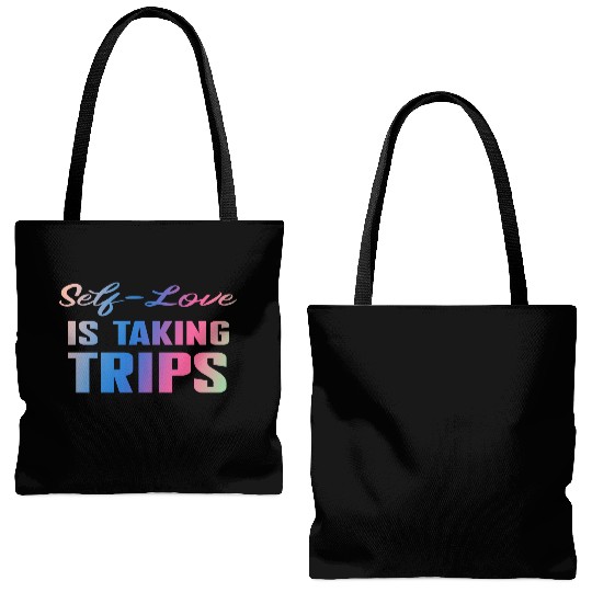 Self-Love Is Taking Trips Tote Bags (AOP)
