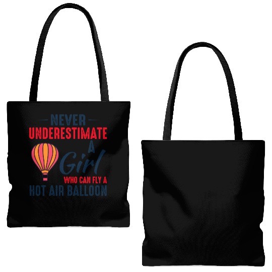 Hot Air Ballooning Hopper Balloon Ride Balloonist Tote Bags (AOP)