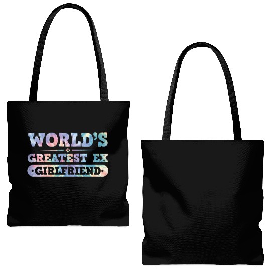 Worlds Greatest Ex Girlfriend Break Postal Service Tote Bags (AOP)