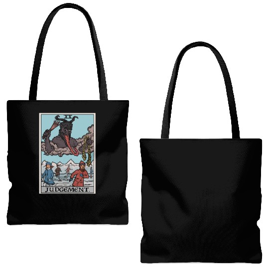 Judgement by Krampus Tote Bags (AOP)