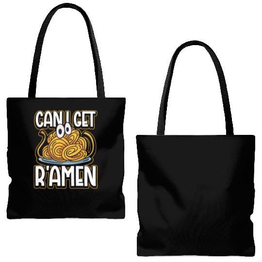 Atheist Atheism Flying Spaghetti Pastafarianism Tote Bags (AOP)