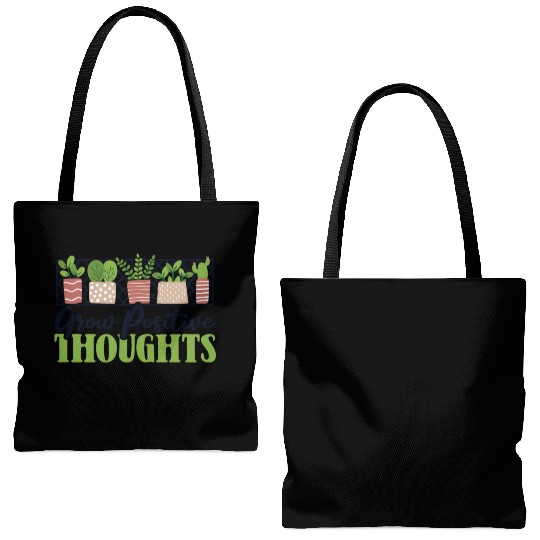 Grow Positive Thoughts Horticulture Ideas Tote Bags (AOP)