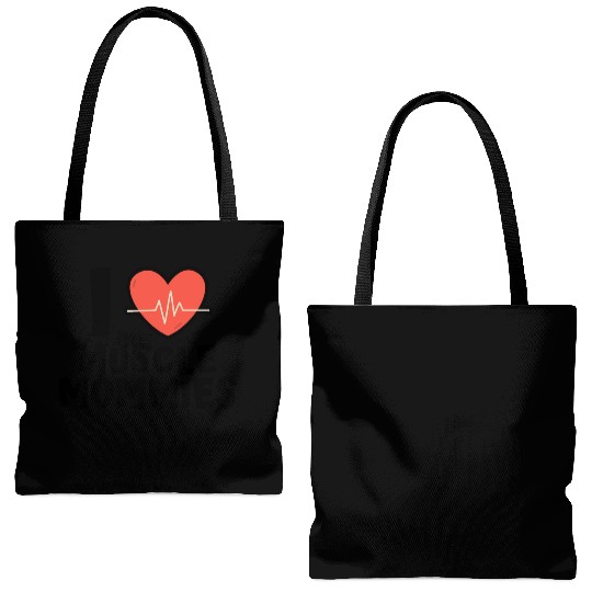 I Love Muscle Mommies Tote Bags (AOP)