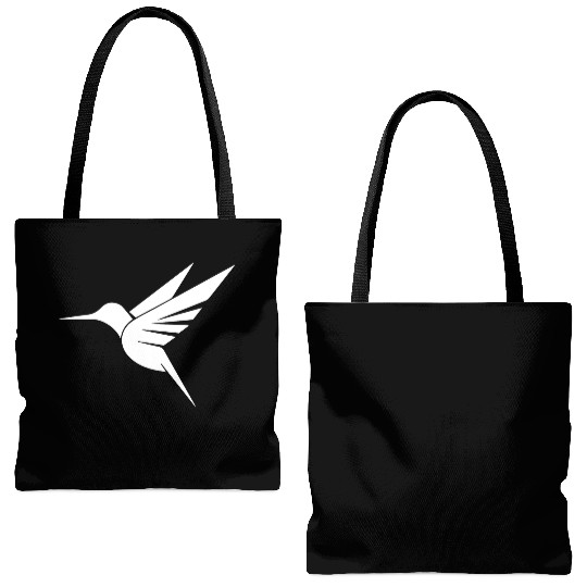 Floating Hummingbird Tattoo Tribal Swinging Tote Bags (AOP)