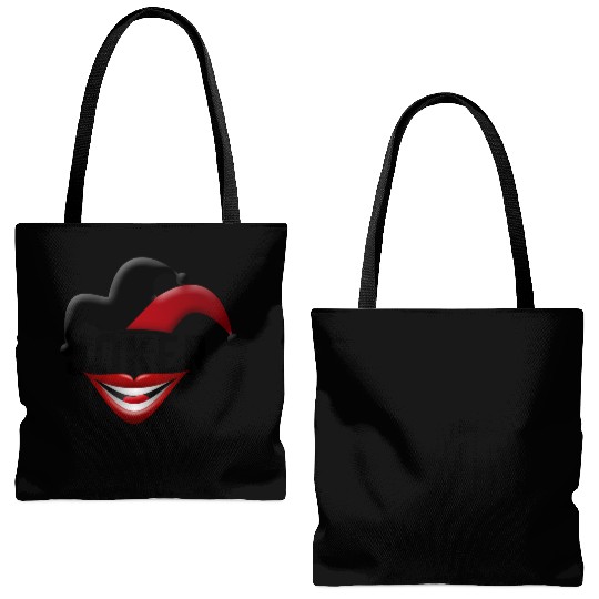 Joker in Red and Black Tote Bags (AOP)