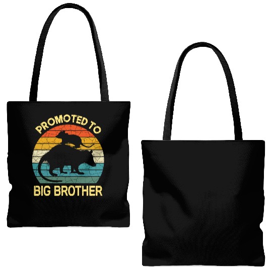 Promoted to big brother Opossum Gift, baby possum Tote Bags (AOP)