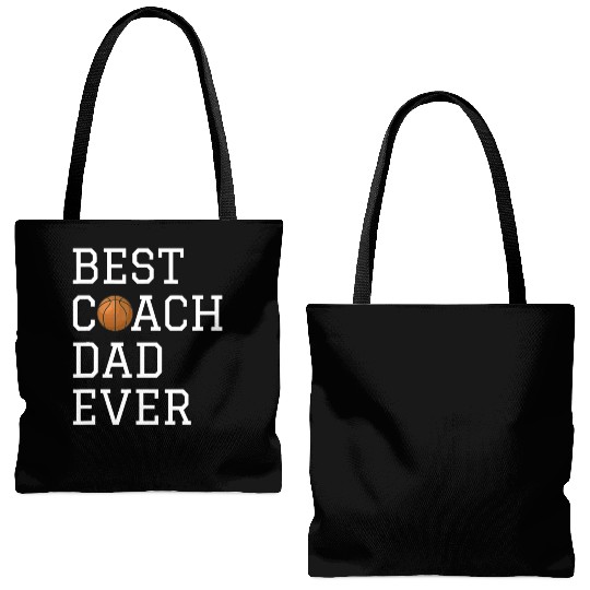 Best Basketball Coach Dad Ever Coaching Fathers Gi Tote Bags (AOP)