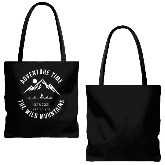 ADVENTURE TIME THE WILD MOUNTAINS Tote Bags (AOP)