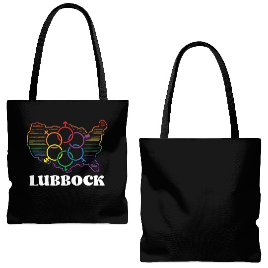 Lubbock Pride Month Pride Flag LGBT Community LGBT Tote Bags (AOP)