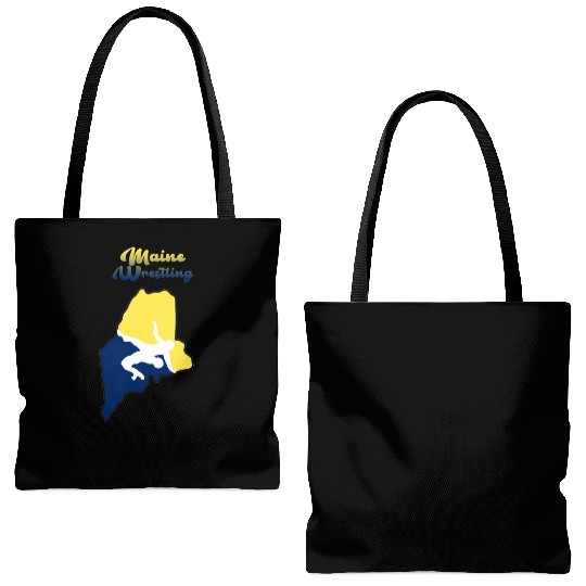 Maine Wrestling Tote Bags (AOP)