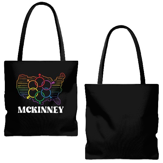 McKinney Pride Month Pride Flag LGBT Community LGB Tote Bags (AOP)