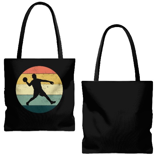 Dodgeball Player Coach Team Sports Vintage Retro Tote Bags (AOP)