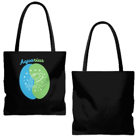 Aquarius: Embrace Your Unique Vision with Minimali Tote Bags (AOP)
