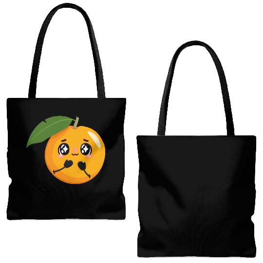Cute Orange - Funny Fruits Design Tote Bags (AOP)