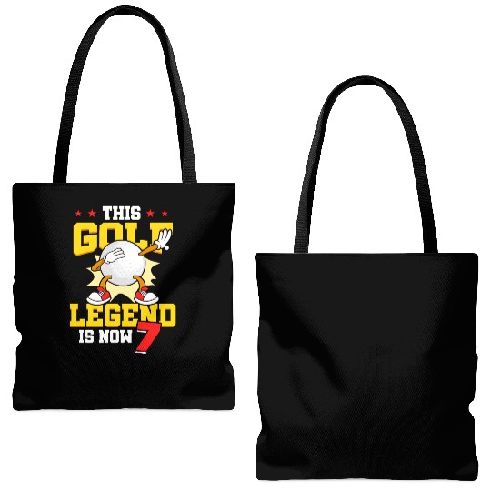 This Golf Legend Is Now 7 Sports Kid 7th Birthday Tote Bags (AOP)