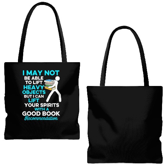 Librarian Bookworm Book Nerd Reading Library Tote Bags (AOP)