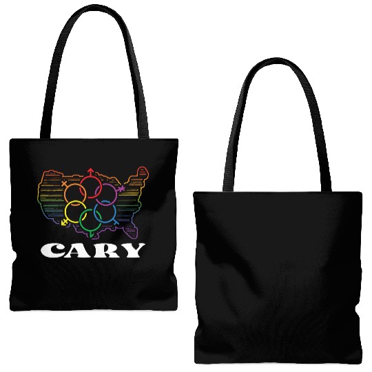 Cary Pride Month Pride Flag LGBT Community LGBTQ F Tote Bags (AOP)