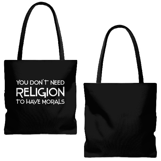 Atheism sayings | atheist atheist gift idea Tote Bags (AOP)