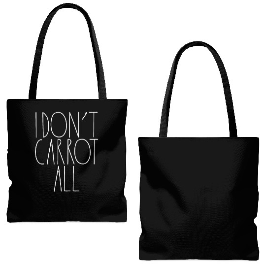 I Don't Carrot All White Rae Dunn Inspired Decor Tote Bags (AOP)