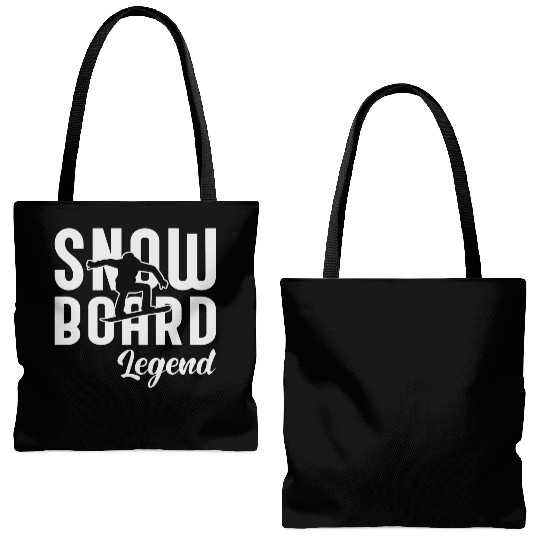 Snowboard Legend Snowboarding Tote Bags (AOP)