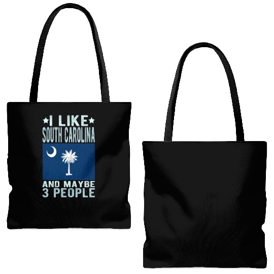 South Carolina Flag US State Tote Bags (AOP)